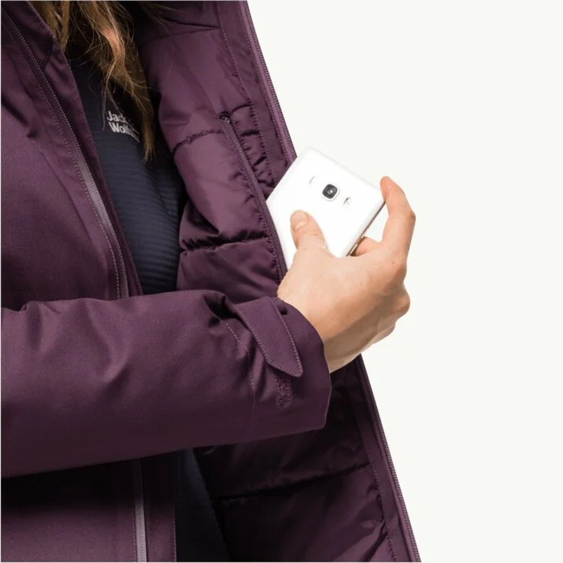 Jack Wolfskin Stirnberg Insulated Jacket Womens in Grapvine-4